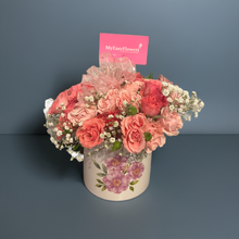 Load image into Gallery viewer, Pink spray roses bouquet October edition ππΈ