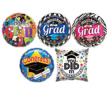 Load image into Gallery viewer, Graduation Mylar balloons