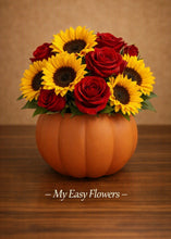 Load image into Gallery viewer, Autumn Glow Pumpkin Arrangement
