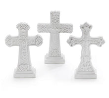Load image into Gallery viewer, Faithful Grace – Ceramic Cross Floral Arrangement
