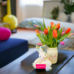 Spring Lovely Tulips Bouquet 🌷in our Special Vase