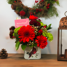 Load image into Gallery viewer, Christmas Designer choice in cardinal vase.- Best Seller
