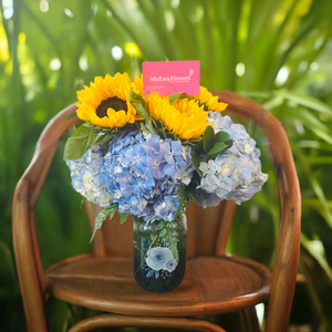 Best Deal Sunshine Blue Sky bouquet