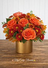 Load image into Gallery viewer, Autumn Harmony in Gold vase
