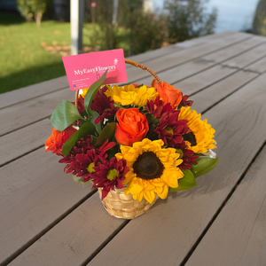 Fall floral basket Best Seller