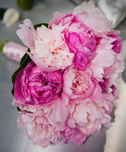 Peonies wedding bouquet